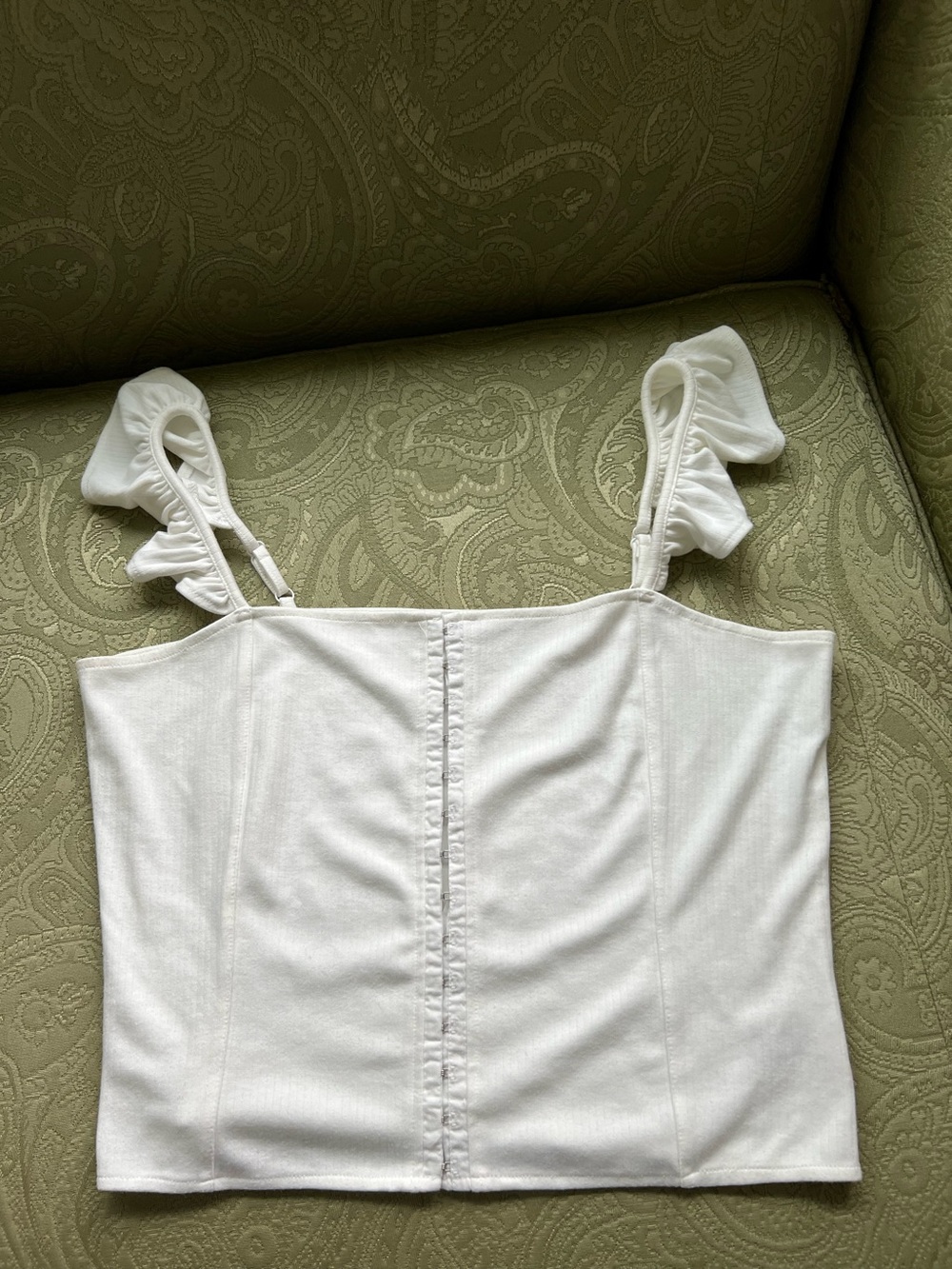 Anthropologie BB Dakota Ruffled Strap Tank Size XL